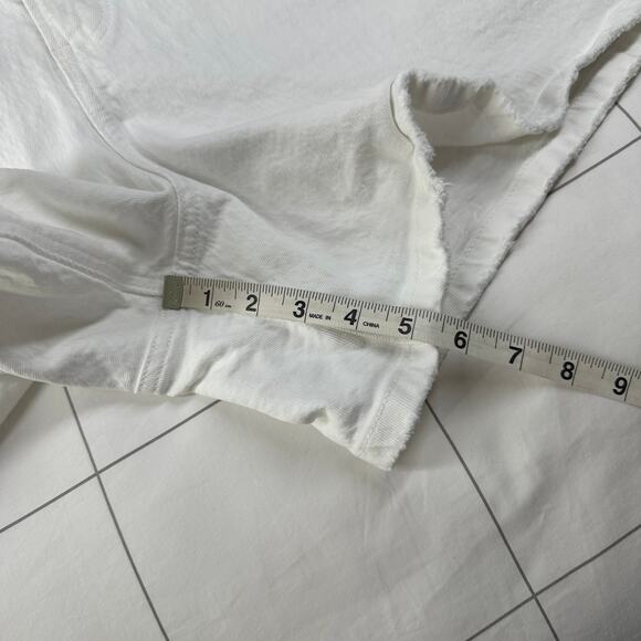 Abercrombie & Fitch Womens 35 White Dad Denim High Rise Curve Love Casual Light - Picture 10 of 11